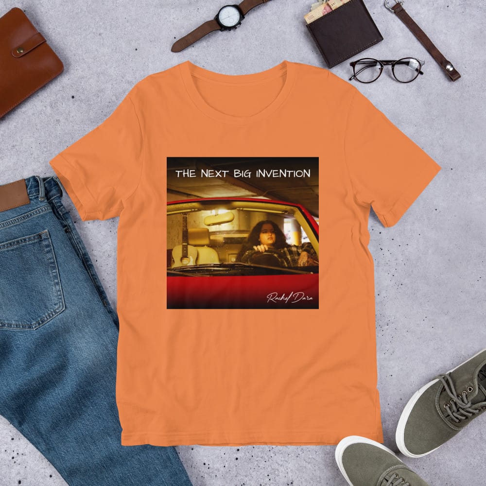 Rachel Dara – Unisex T-Shirt – The Next BIG Invention Album Cover - Image 12