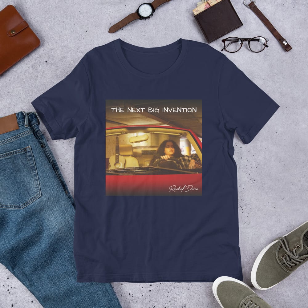 Rachel Dara – Unisex T-Shirt – The Next BIG Invention Album Cover - Image 2