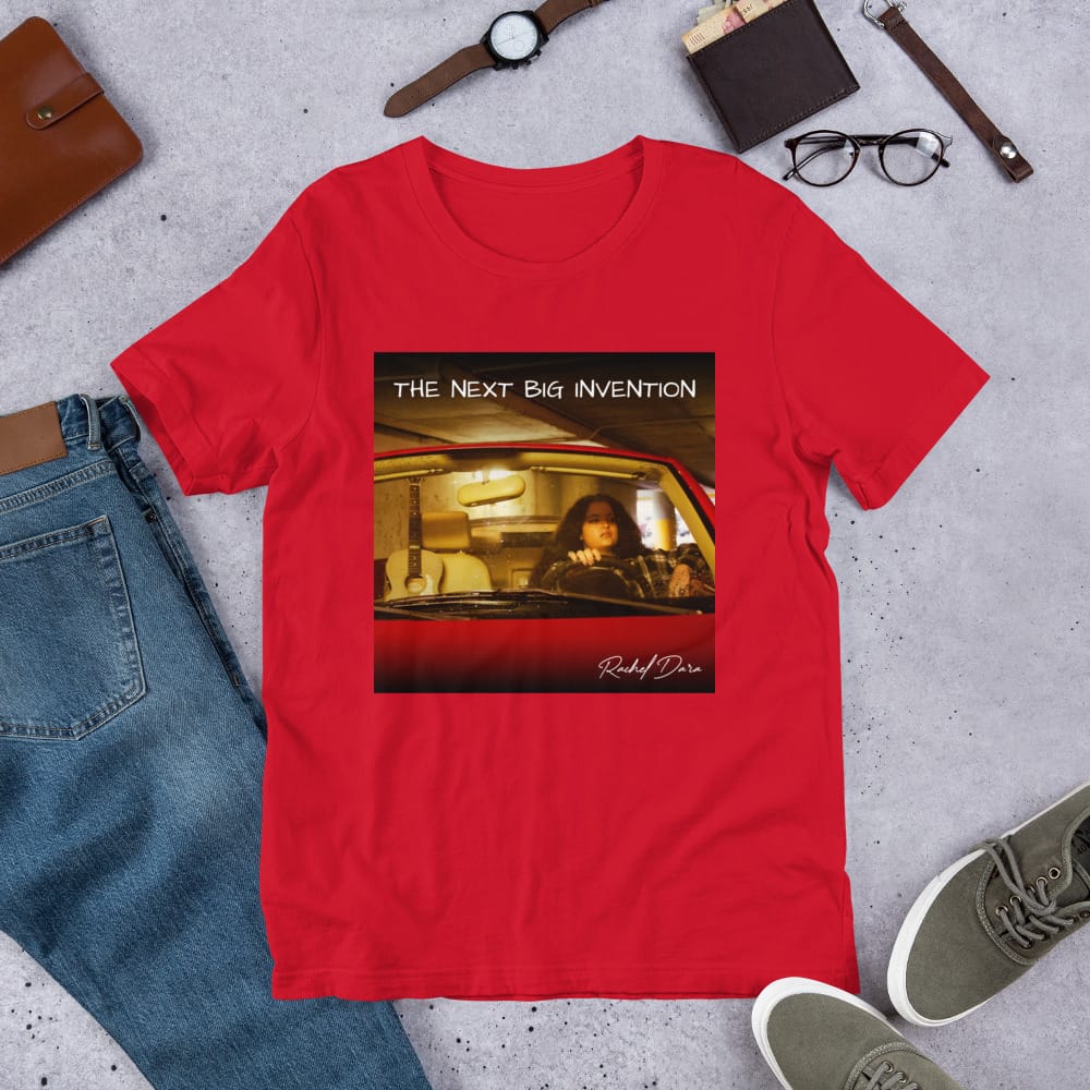 Rachel Dara – Unisex T-Shirt – The Next BIG Invention Album Cover - Image 3